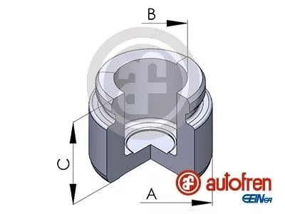 Piston, brake caliper