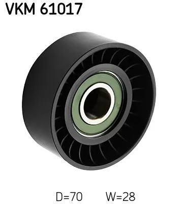 Deflection/Guide Pulley, V-ribbed belt