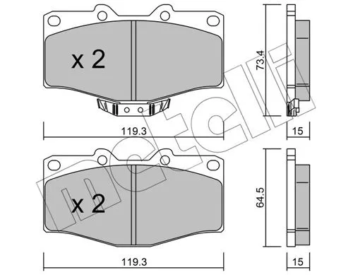 Brake Pad Set, disc brake