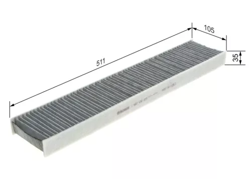 BOSCH Filter, cabin air (1987432373)
