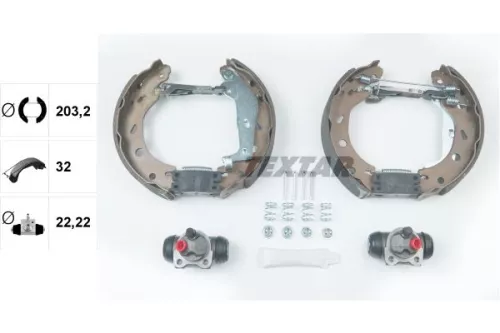TEXTAR Brake Shoe Set (84057401)