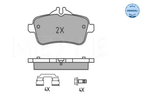 MEYLE Brake Pad Set, disc brake (0252521618)