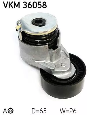 SKF Belt Tensioner, V-ribbed belt (VKM36058)