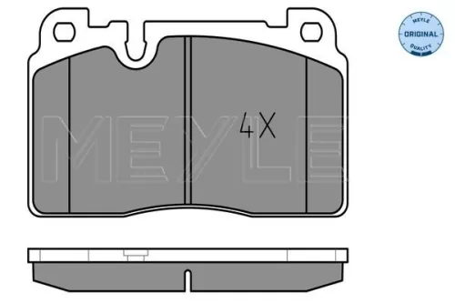 MEYLE Brake Pad Set, disc brake (0252564316)