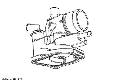 BorgWarner (Wahler) Thermostat, coolant (7187D)
