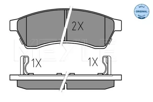 MEYLE Brake Pad Set, disc brake (0252474414/W)