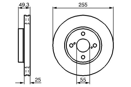 BOSCH Brake Disc (0986479B70)
