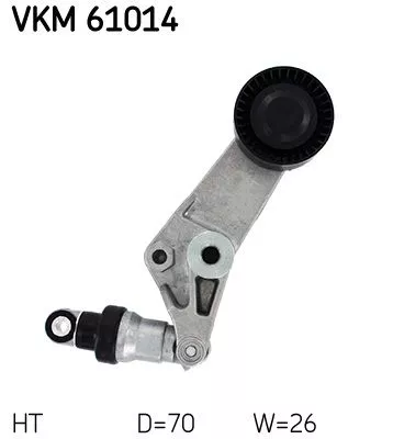SKF Belt Tensioner, V-ribbed belt (VKM61014)