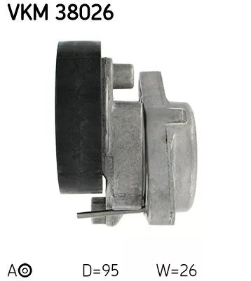 SKF Belt Tensioner, V-ribbed belt (VKM38026)