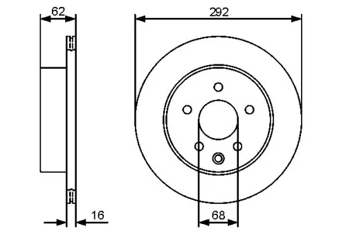 BOSCH Brake Disc (0986479C12)