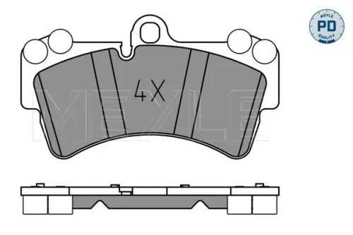 MEYLE Brake Pad Set, disc brake (0252369317/PD)