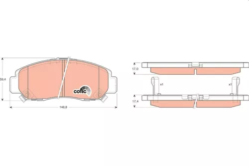 Brake Pad Set, disc brake