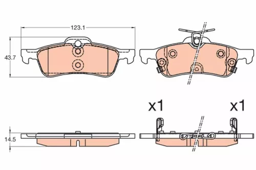 Brake Pad Set, disc brake