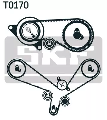 SKF Water Pump & Timing Belt Kit (VKMC01952-1)