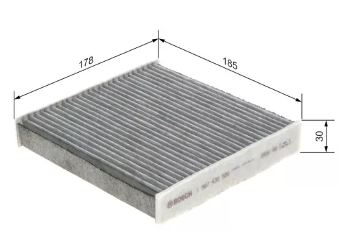 BOSCH Filter, cabin air (1987435526)