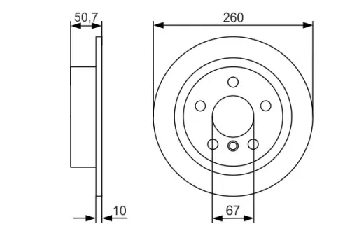 BOSCH Brake Disc (0986479C96)
