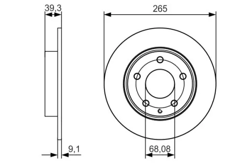 BOSCH Brake Disc (0986479C26)
