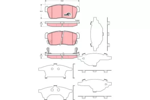 Brake Pad Set, disc brake