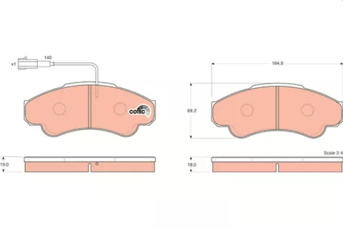 Brake Pad Set, disc brake