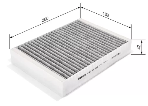 BOSCH Filter, cabin air (1987432536)