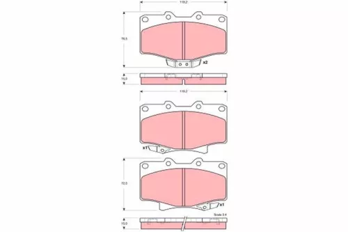 Brake Pad Set, disc brake