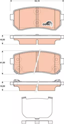 Brake Pad Set, disc brake