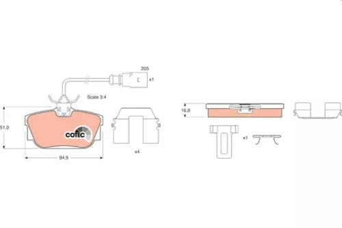 Brake Pad Set, disc brake