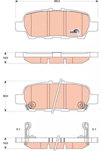 Brake Pad Set, disc brake