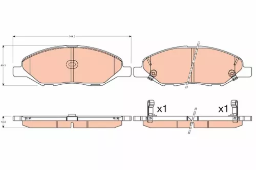 Brake Pad Set, disc brake
