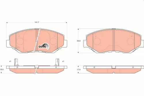 Brake Pad Set, disc brake