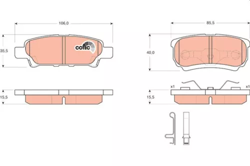 Brake Pad Set, disc brake