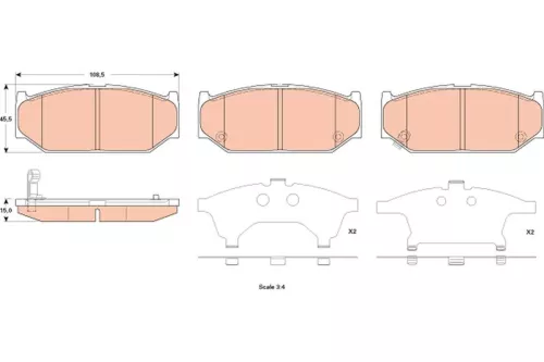 Brake Pad Set, disc brake