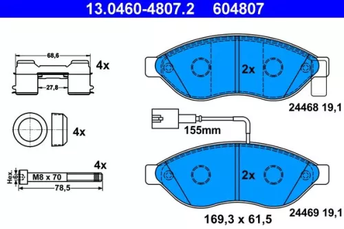 Brake Pad Set, disc brake