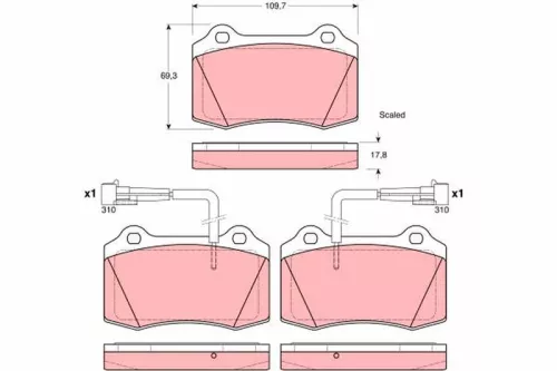 Brake Pad Set, disc brake