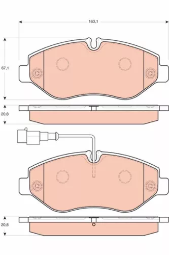 TRW Brake Pad Set, disc brake (GDB3439)
