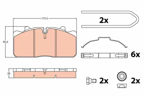 Brake Pad Set, disc brake