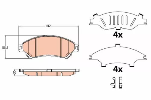 Brake Pad Set, disc brake