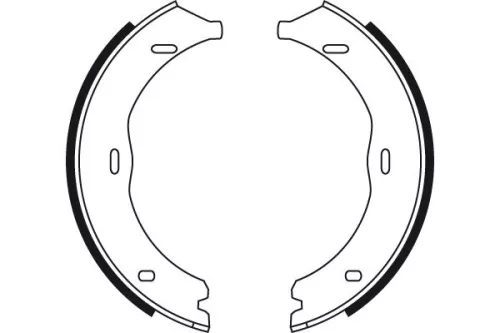 TRW Brake Shoe Set, parking brake (GS8741)