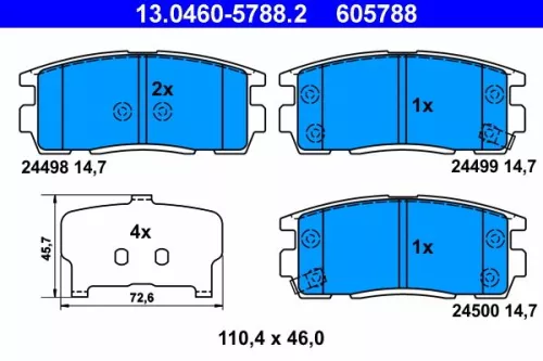 Brake Pad Set, disc brake