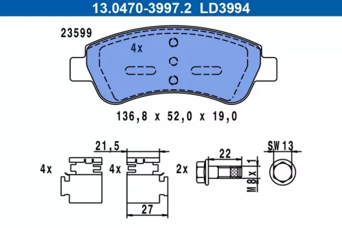 Brake Pad Set, disc brake