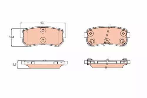 Brake Pad Set, disc brake