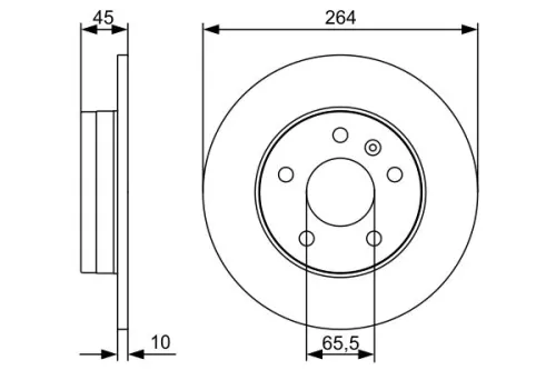 BOSCH Brake Disc (0986479C66)
