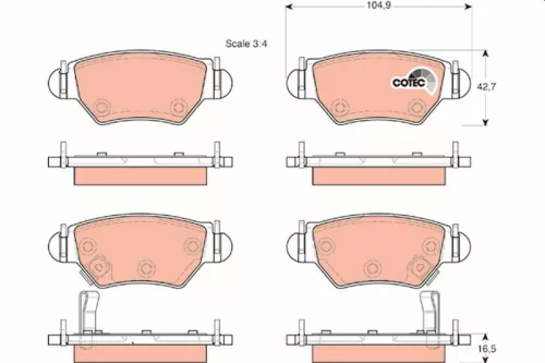Brake Pad Set, disc brake