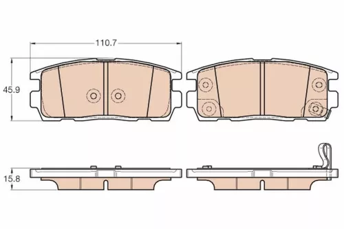Brake Pad Set, disc brake