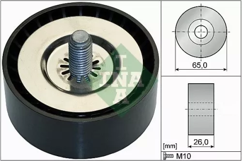 Deflection/Guide Pulley, V-ribbed belt