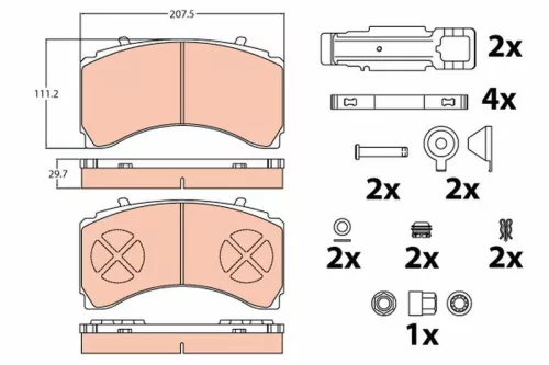 Brake Pad Set, disc brake