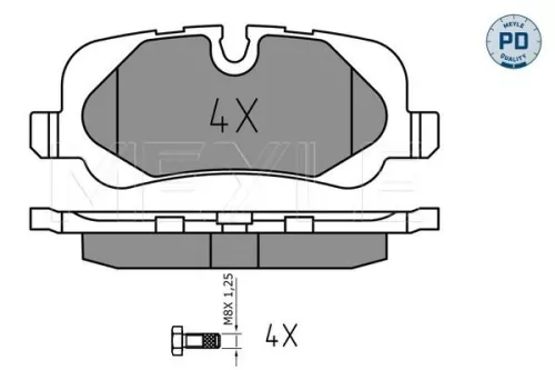 MEYLE Brake Pad Set, disc brake (0252419217/PD)