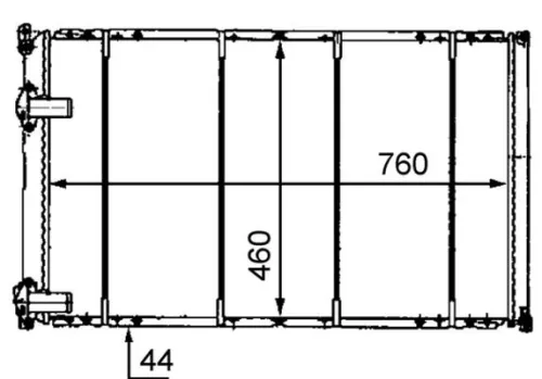 MAHLE Radiator, engine cooling (CR526000S)