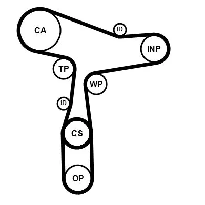 CONTINENTAL CTAM Timing Belt Kit (CT1168K6PRO)