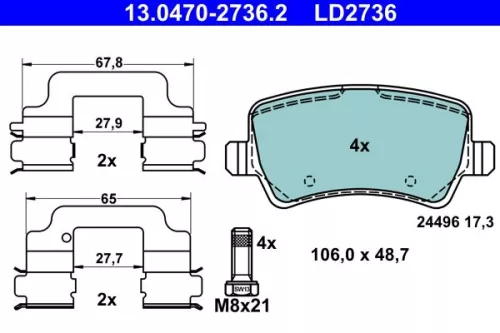 Brake Pad Set, disc brake